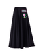 PARDEN's LINDA MIDI SKIRT BLACK