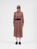PARDEN's  OLALLA SHIRT DRESS CALEDON BURGUNDY