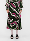 PARDEN'S ANETA Zebra Green Midi Skirt