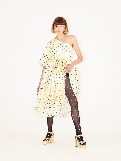 PARDEN's MALIA DRESS ROSES NAVY