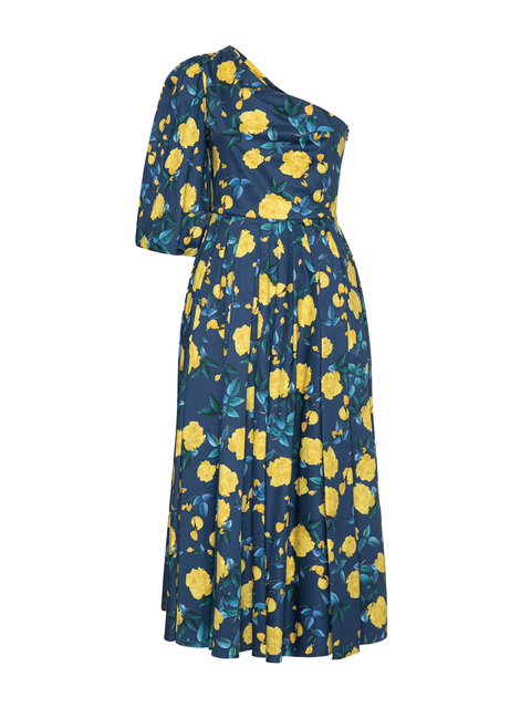 PARDEN's MALIA DRESS ROSES NAVY