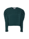 PARDEN's ROSA CABLE KNIT TOP GREEN